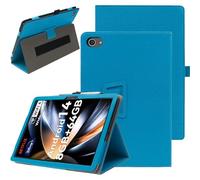 carinacoco Case for HotLight C10/HotLight Tablet C10 10 inch, Full Coverage Leather Folio Folding Stand Anti-Drop Tablet Protective Cover, with Pencil Holder and Wrist Strap Tablet Cover, Blue