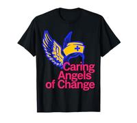 Caring Angels of Change Nurse Wings Design T-Shirt