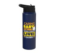 Caring babysitters Making Families - Babysitter Babysitting Stainless Steel Insulated Water Bottle