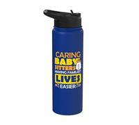 Caring babysitters Making Families - Babysitter Babysitting Stainless Steel Insulated Water Bottle
