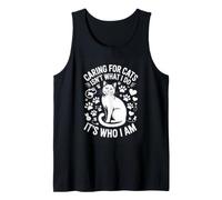 Caring for Cats Isnt What I Do Its Who I Am Cat Lover Tank Top