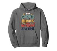 Caring For Heroes One Veteran At A Time, Military Nurse Pullover Hoodie