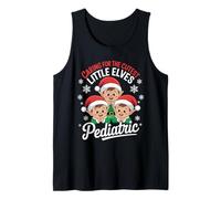 Caring for The Cutest Little Elves Pediatric Nurse Christmas Tank Top