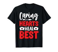 Caring Hearts Heal Best Proud Nurse Heart T-Shirt