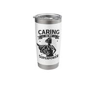 Caring is My Superpower | International Nurses Day Gift Stainless Steel Insulated Tumbler