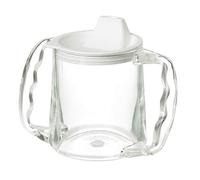 Homecraft Caring Mug, Two Handle Easy Grip Mug, Spill Resistant Portable Travel Mug with Spout Opening for Children, Elderly and Disabled Users , Large Spout (Non Retail)