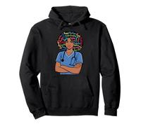 Caring Nurse Words Art Healthcare Workers Appreciation Pullover Hoodie