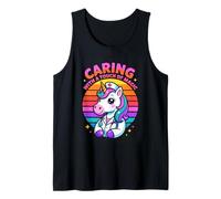 Caring with A Touch of Magic Unicorn Nurse Tank Top