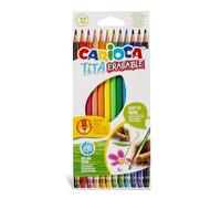 Carioca 42897 Tita Erasable Colouring Pencil (Pack of 12)