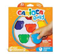 Carioca 42956 Bear Wax Pencils Set of 6 Multicoloured