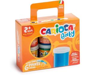 Carioca CAR-KO032 Baby Finger Paint,80 ml (Pack of 6)