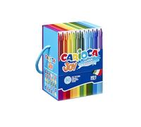 CARIOCA Joy Fine Tip Colors - Super Washable Ink Markers with 2.8mm Fine Tip - Long-Lasting Ink, Gluten Free, Made in Italy (Rigid Box of 60 Markers)