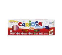 Carioca Joy Half Metre Marker Pens Colorful Pens for Children with Fine Tip Special Size Half Metre Ideal for Drawing and Coloring, Super Washable, Assorted Colours, 50 Pieces