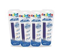 CARIOCA Jumbo Kids' Colour Markers - Super Washable Ink Felt-Tip Pens, Broad Blocked Tip, Maxi Octagonal Barrel, Gluten Free, Made in Italy (Set of 12 Markers)
