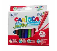 Carioca : Jumbo super washble ink (Assorted colour, 12 Pieces)