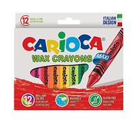 CARIOCA Maxi Washable Wax Crayon (Pack of 12), C4742369