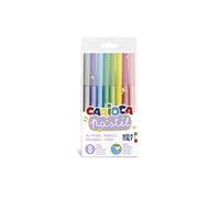Carioca Pastel Markers, Conical Tip, Washable Ink, Non-Toxic, Assorted Pastel Colors, 8 Pieces