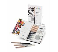 Carioca Plus Drawing Set with Graphite Pencils | Wide Range of Smooth Leads and Bright Strokes | Ideal for Sketching and Technical Drawing | 11 Pieces