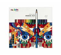 Carioca Plus I Coloured Pencils 4 Inch Wood with Thick and Soft Lead High Pigmentation 24 Pieces