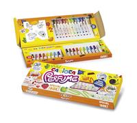 Carioca Special Set of Scented Markers | Contains 30 Scented Markers with Coloring Stickers | Assorted Colors | Washable Ink and Blocked Tip