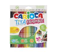 Carioca TITA Erasable Pencils - 24 Units