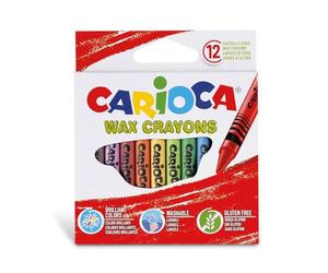 Carioca Washable Wax Crayon (Pack of 12), C4742365