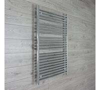 Carisa 800mm wide 1200mm high Chrome Heated Towel Rails Bathroom