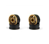 Carisma GT24 Subaru Wheel Set 1/24 Scale RC Rally Four Wheels Gold CA16131