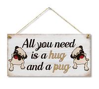 CARISPIBET All you need is home decorative sign for animal lovers dog owners living room décor novelty decoration plaque 6" x 12"