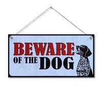 CARISPIBET Beware of the Dog! German Shorthaired Pointers Home pratical signs Plaques for dog owners warning signs for your home outdoors signs garden house gate door signs 6" x 12"