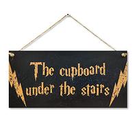 CARISPIBET The Cupboard Under The Stairs | Home Signs Funny Decorative plaques House Decoration Funny Signs Fantasy 6" x 12''