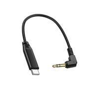 CARISSETT 3.5mm Right Angled Coiled Wire Metal Clear Sound Transmission for Speakers Portable Use Flexible Spring Wire