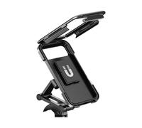 CARISSETT 3. Rainproof Motorcycle Phone Mount Full Enclosed Locking 360 Adjustable Anti-Shake 7Inch Device Waterproof Fully Enclosed Phone Holder