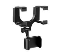 CARISSETT 360 Degree Rotating Rearview Reflect Phone Mount Rearview Reflect Phone Rack For Smooth Navigation & Hands Frees Driving Smartphone Cradle