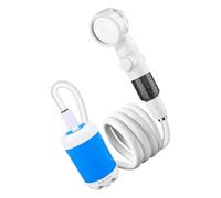 CARISSETT 4000mAh Rechargeable Shower Pumps High Flows Compacts Design For Camping Travel And Dorm Use High Flows Portables Shower