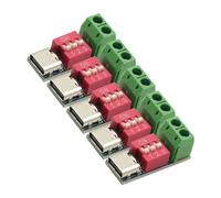 CARISSETT 5Pcs 5V-20V Adjustable Power Module Fast Charging Decoy Charging Adapter Power Delivery 5-20V Programmable USB C