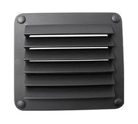 CARISSETT ABS Ventilation Window for Marine Cabin Motorhome Compartment Saltwater Resistant Adjustable Louver Systems Black White Boat Louvered Vent Cover Resistant