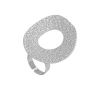 CARISSETT Adjustable Open Rings Handcrafted Hammered Texture Unique Irregular Metal Alloy Statement Jewelry For Women Unique Hammered Texture Open