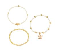 CARISSETT Adjustable StyleS Layering Necklace Sea Theme Jewelry For Women Beach Vacation Stacked Accessories Handmade Bead Necklace Women's Jewelry