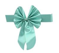 CARISSETT Elastic Chair Back Decorative Satins Sash Ribbon Stretch Chair Sashes Easily Fit Slip Ribbon Bows For Home Elegant