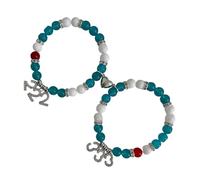 CARISSETT Elegant Adjustable Bead Beaded Friendship Wristchain Handmade Wristand Jewelry For Birthdays And Anniversaries Glass Alloy