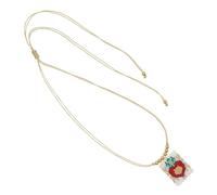 CARISSETT Elegant Crown Heart Beaded Necklace Jewelry For Women Vocation Fashion Accessory Heart Bead Necklace