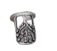 CARISSETT Elegant Cubic Zirconia Open Band Rings Adjustable Size For Special Occasions Adjustable Fashion Statement Rings