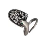 CARISSETT Elegant Cubic Zirconia Open Band Rings Adjustable Size For Special Occasions Adjustable Fashion Statement Rings