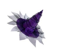 CARISSETT Halloween Witch Hat For Kids Adults Halloween Party Cosplay Costume Props Wizard Hat For Party Elegant Witch