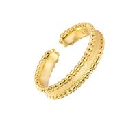 CARISSETT Luxury Styles Bauhinia Flower Open Rings With Adjustable Size For Unique Taste And Comfort In Various Occasions Fashionable Party Jewelry