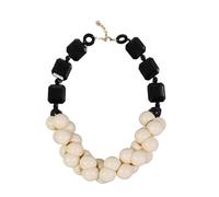 CARISSETT Multilayer Beaded Necklace Retro Styles Festival Jewelry Comfortable Resin Ethnic Accessory Retro Festival Layer Necklace