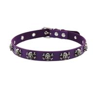 CARISSETT PU Leather Skull Necklace Punk Rock Jewelry Adjustable Chain For Street Styles Outfits Unique Gothic Accessory Unique Punk Accessory