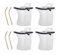 CARISSETT Silicone Liquor Holder with Handle Leak Proof Preservation Bag for Hot Cold Drinks Beverage Container with Straw Portable Silicone Liquor Storage Bag