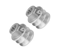 CARISSETT Stable Performances 2pcs Belt Pulley For 168F 170F Engine 19/20mm Bore Double Grooves Pulley 54mm/56mm Outer Diameter Engine